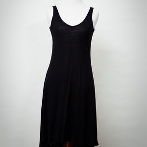 Versatile black linen dress